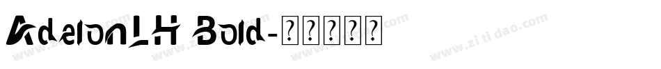 AdelonLH Bold字体转换